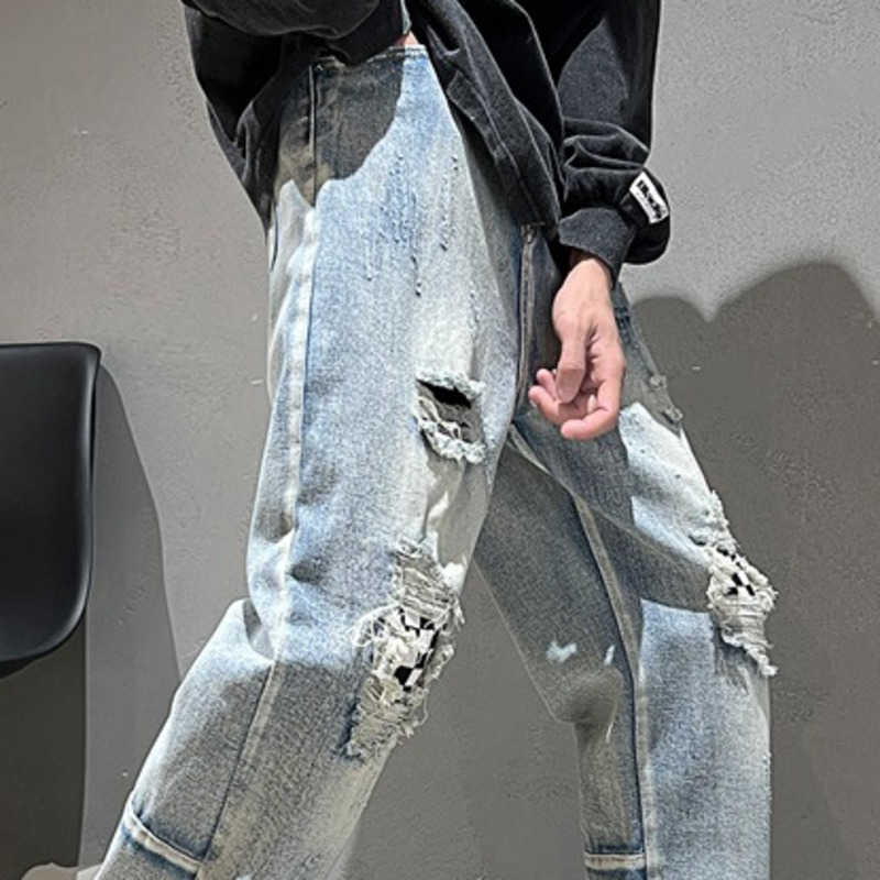 Fog Jeans Fashion Pants Men' Broken Straight Tube High Street Design Crowd Ins Brand Ruffian Handsome Trousers Justi Biber Ripped Hip Hop, Blue
Fog Jeans Fashion Pants Men' Broken Straight Tube High Street Design Crowd Ins Brand Ruffian Handsome Trousers Justi Biber Ripped Hip Hop, Blue