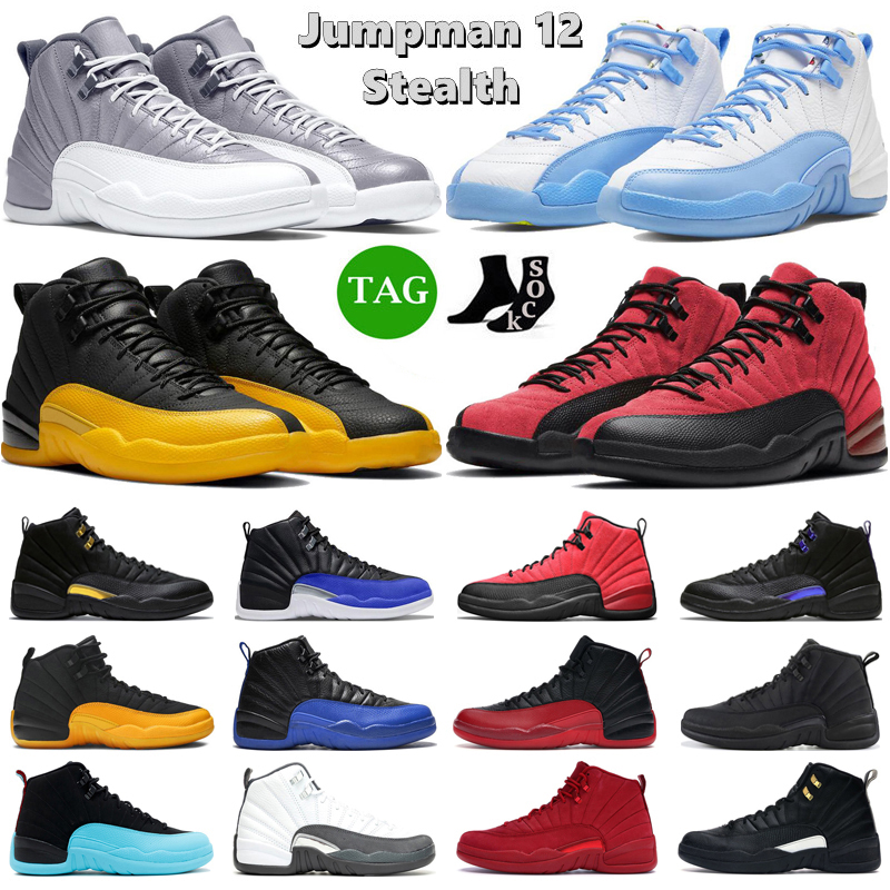 Jumpman 12 Men Basketball Shoes 12s Stealth Black Taxi Hyper Royal Playoffs Flu Game University Gold Wolf Grey Mens Trainers Sports Sneakers, Box
Jumpman 12 Men Basketball Shoes 12s Stealth Black Taxi Hyper Royal Playoffs Flu Game University Gold Wolf Grey Mens Trainers Sports Sneakers, Box
