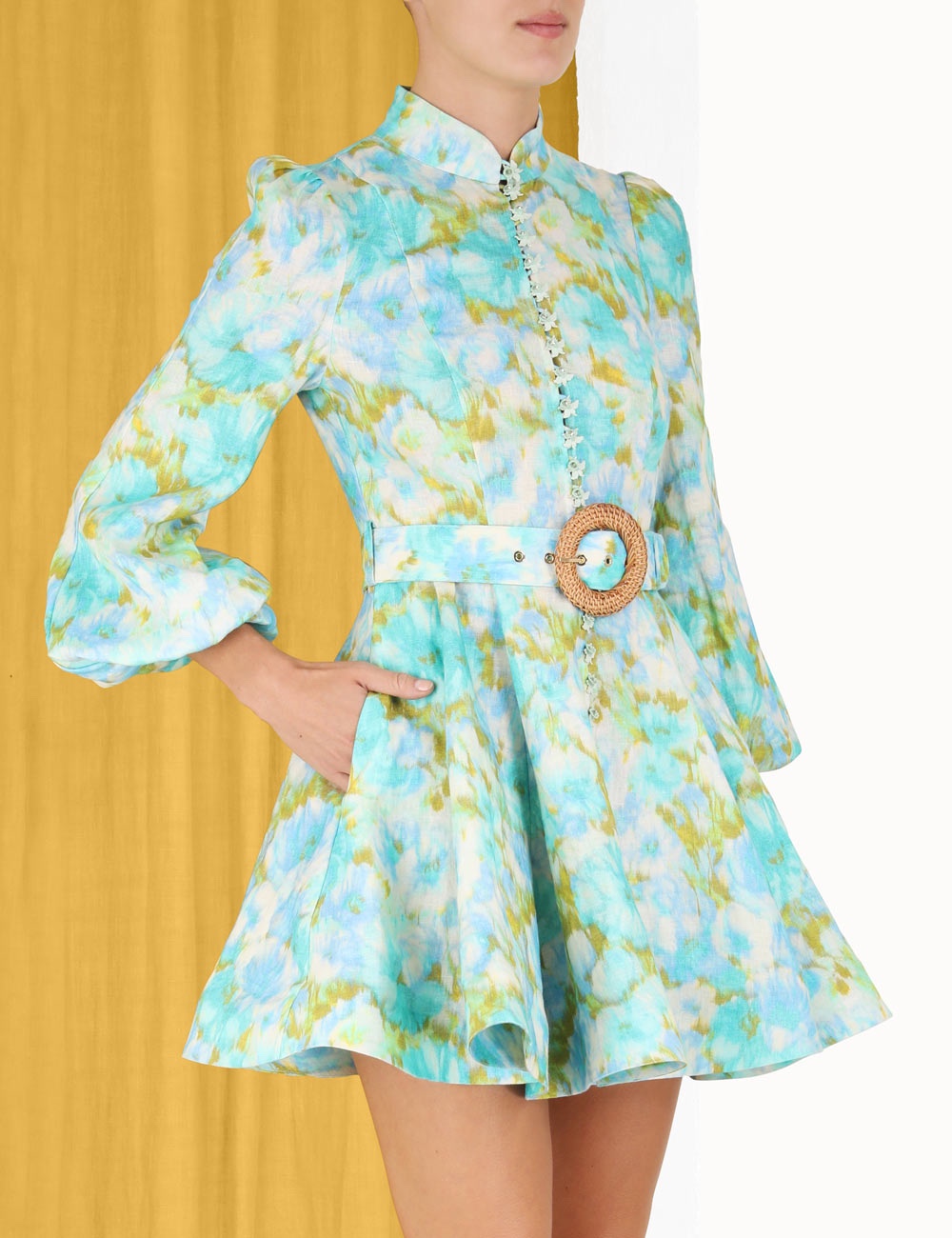 Casual Dresses Women's Sweaters Australian Designer Designs Green Ikat Flower Pattern Dress01
Casual Dresses Women's Sweaters Australian Designer Designs Green Ikat Flower Pattern Dress01