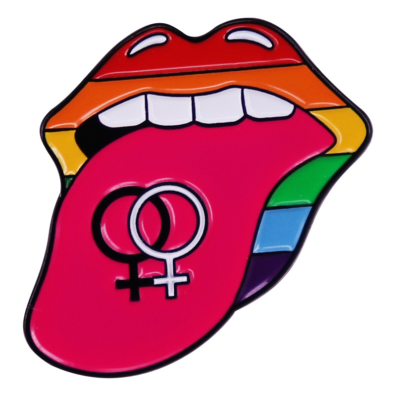 Rainbow lip brooch metal badge accessory gift LGBT Cute Anime Movies Games Hard Enamel Pins Collect Metal Cartoon Brooch, As picture
Rainbow lip brooch metal badge accessory gift LGBT Cute Anime Movies Games Hard Enamel Pins Collect Metal Cartoon Brooch, As picture
