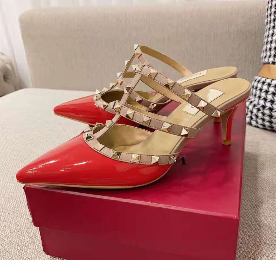 2022 Women Sandal Rivets Shoes Wedding Shoes Women Shoes 6Cm Thin Heel Brand Real Logo Women High Heel size -43
2022 Women Sandal Rivets Shoes Wedding Shoes Women Shoes 6Cm Thin Heel Brand Real Logo Women High Heel size -43