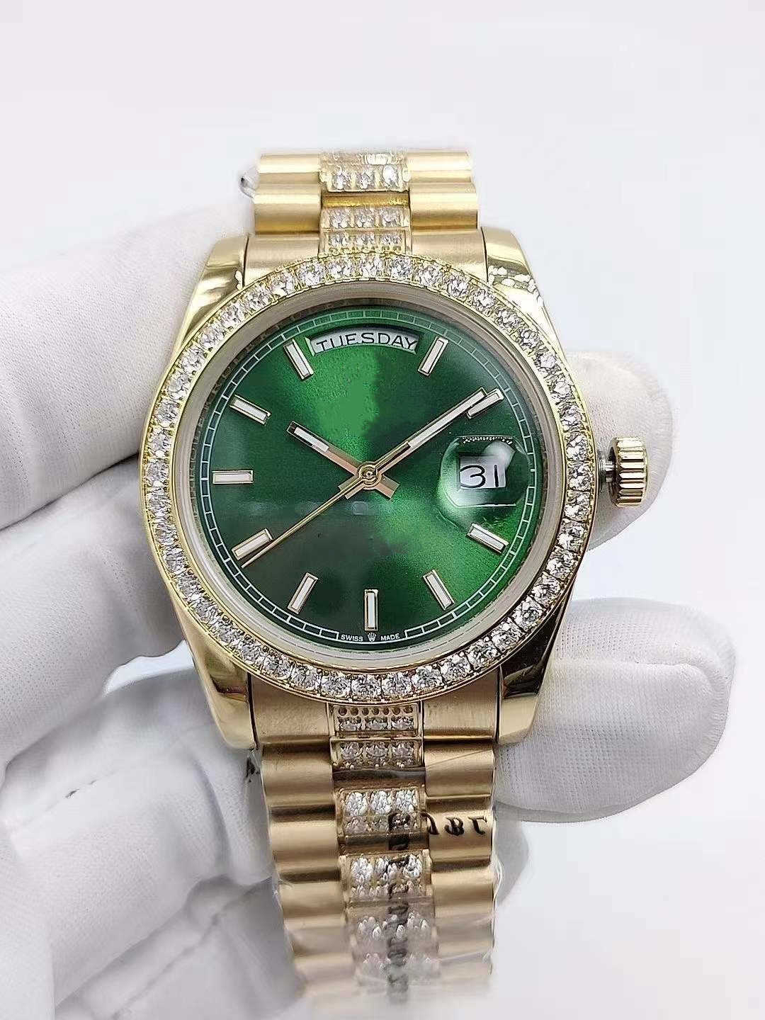 Men's and women's fashion automatic mechanical diamond watches 36mm 41mm 7 colors with any combination of two straps Couple wristwatches
Men's and women's fashion automatic mechanical diamond watches 36mm 41mm 7 colors with any combination of two straps Couple wristwatches