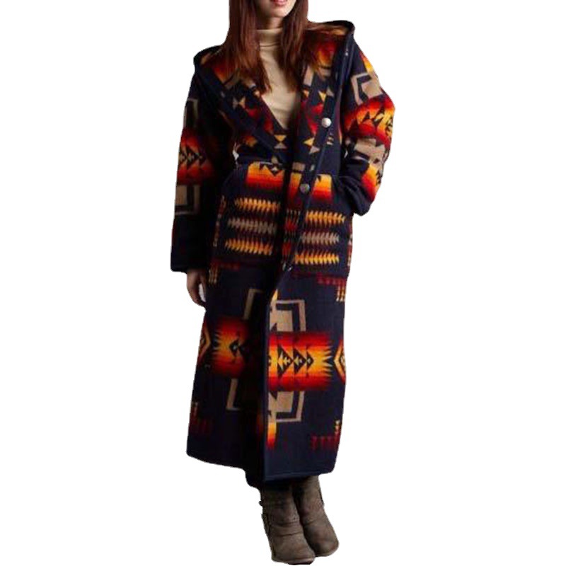 Women's Long Trench Coats Autumn And Winter Small Design Coat Woman