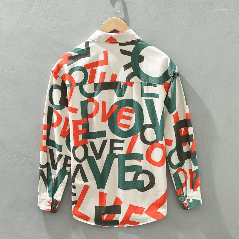 Men's Casual Shirts 2022 Autumn Winter Letter Printed Cotton Long Sleeve Men Shirt Fresh Tide Brand Fashion Loose Top C2103, Mixed
Men's Casual Shirts 2022 Autumn Winter Letter Printed Cotton Long Sleeve Men Shirt Fresh Tide Brand Fashion Loose Top C2103, Mixed