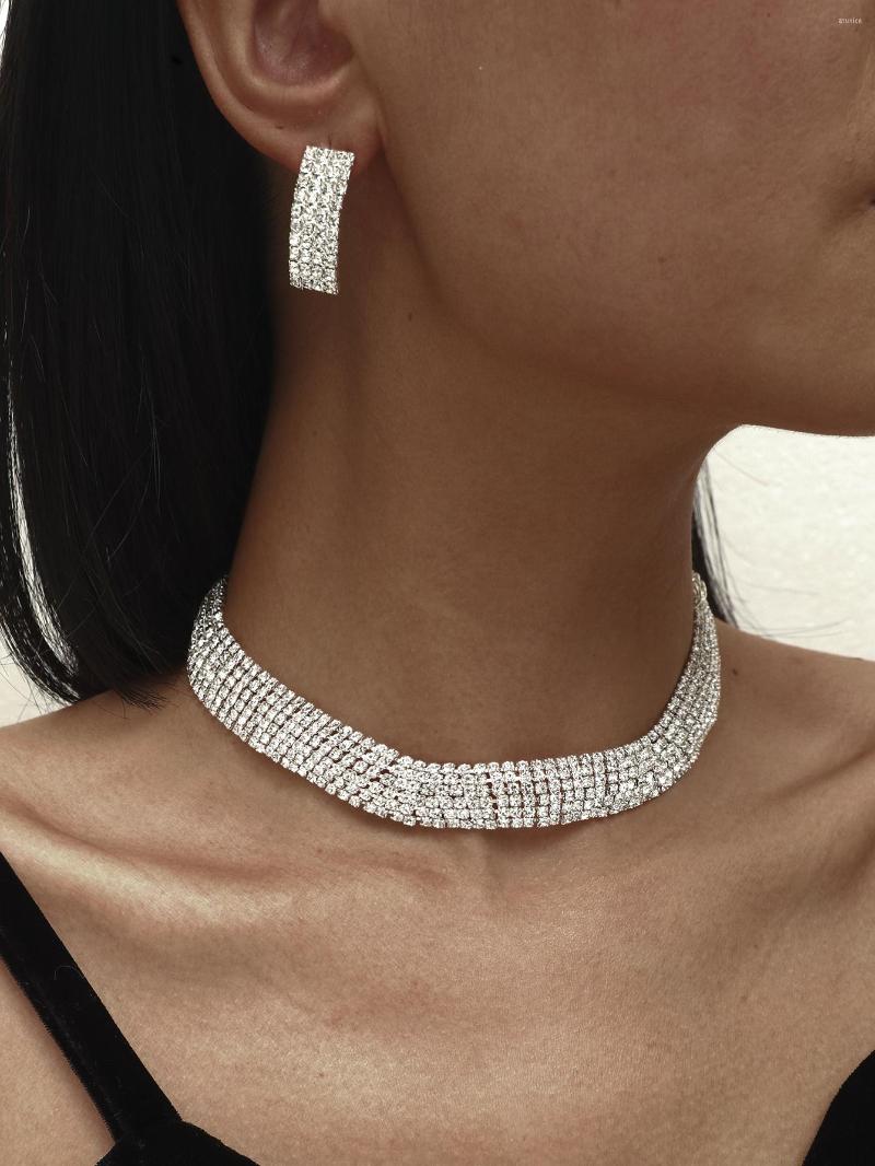 Necklace Earrings Set Luxury Classic Female Engagement Jewelry Fashion Crystal Wedding Party Bridal Bijoux, Picture shown
Necklace Earrings Set Luxury Classic Female Engagement Jewelry Fashion Crystal Wedding Party Bridal Bijoux, Picture shown