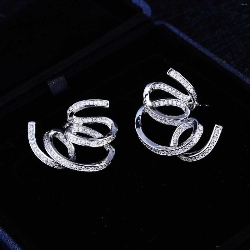 Stud Earrings Foydjew Micro-inlaid Full Zircon Winding European American Personalized Trendy Earring Ear Jewelry Accessories
Stud Earrings Foydjew Micro-inlaid Full Zircon Winding European American Personalized Trendy Earring Ear Jewelry Accessories