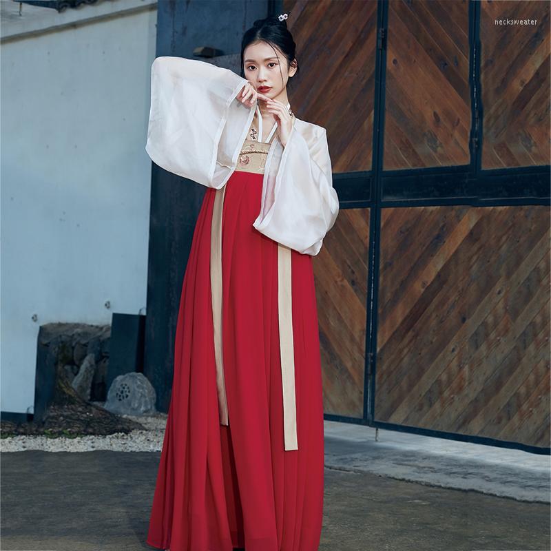 Stage Wear Chinese Style Ancient Costume Hanfu Women'S Embroidered Cardigan Red Green Skirt Festival Clothes Suit SL5261, Picture shown
Stage Wear Chinese Style Ancient Costume Hanfu Women'S Embroidered Cardigan Red Green Skirt Festival Clothes Suit SL5261, Picture shown