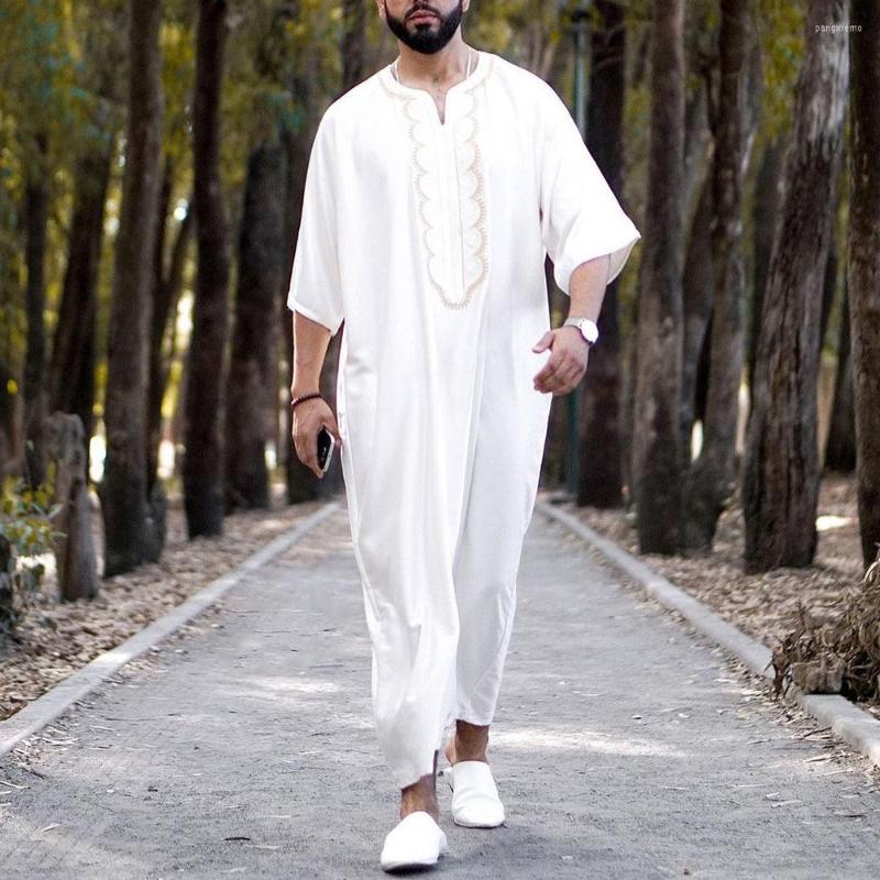 Ethnic Clothing Muslim Islamic Robe Kaftan Long Sleeve Dress Arabic Loose Vintage Male Dubai Saudi Arab Men White Wedding Party
Ethnic Clothing Muslim Islamic Robe Kaftan Long Sleeve Dress Arabic Loose Vintage Male Dubai Saudi Arab Men White Wedding Party