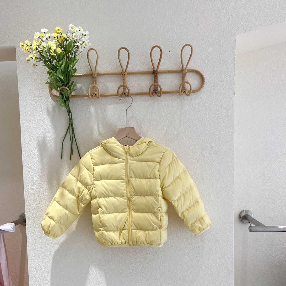 Children's light down jacket Short style boys and girls' children's Super light down jacket for middle and large children