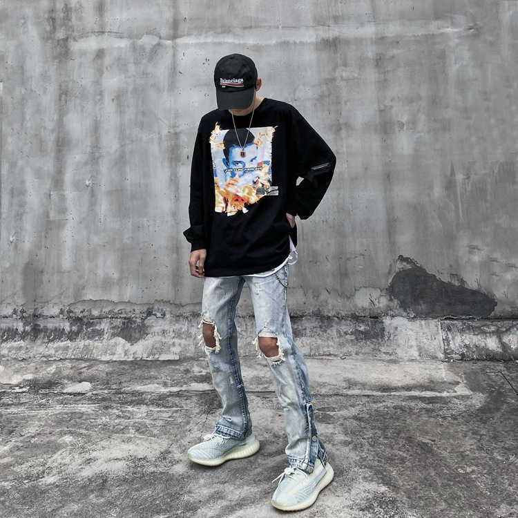 Fog Jeans Fashion Pants Men' Ins High Street Hole Men Women Button Slim Fit Beggar Casual Justi Biber Ripped Hip Hop Designer, Black (breasted)
Fog Jeans Fashion Pants Men' Ins High Street Hole Men Women Button Slim Fit Beggar Casual Justi Biber Ripped Hip Hop Designer, Black (breasted)