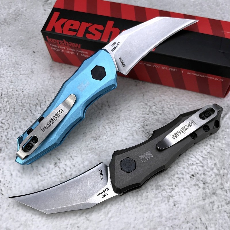 Outdoor Camping EDC Tool Kershaw 7350 Launch 10 AUTO Folding Knife 1.9" Stonewashed CPM-154 Hawkbill Blade Dark Gray Anodized Aluminum Handles
Outdoor Camping EDC Tool Kershaw 7350 Launch 10 AUTO Folding Knife 1.9" Stonewashed CPM-154 Hawkbill Blade Dark Gray Anodized Aluminum Handles