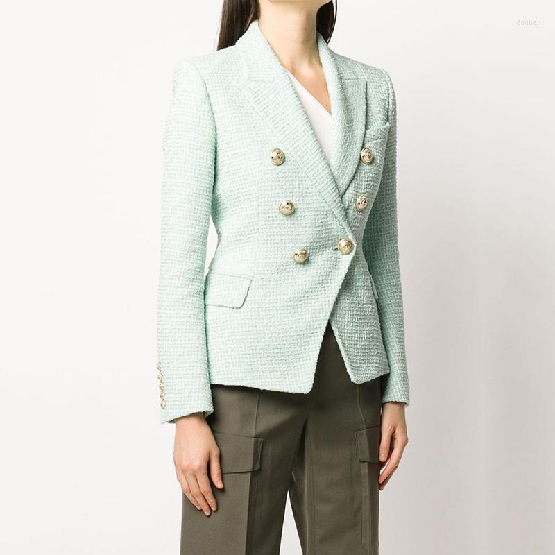Women's Suits Luxury Quality Women Fall Winter Thick Tweed Blazers Fashion Style High Street Solid Lady Warm Jackets, Sky blue
Women's Suits Luxury Quality Women Fall Winter Thick Tweed Blazers Fashion Style High Street Solid Lady Warm Jackets, Sky blue