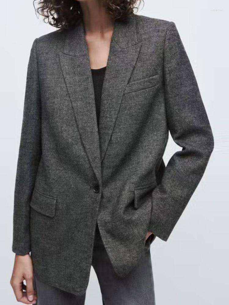Women's Suits Kumsvag 2022 Autumn Women Loose Blazers Coats Suit Casual Solid Single Button Female Elegant OL Blazer Outerwear Clothing
Women's Suits Kumsvag 2022 Autumn Women Loose Blazers Coats Suit Casual Solid Single Button Female Elegant OL Blazer Outerwear Clothing