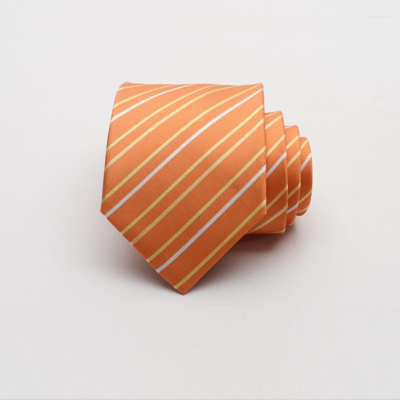 Bow Ties 2022 Style Designer High Quality Fashion Men Tie 9CM Width Striped Wedding Groom Party Neckties Orange With Luxury Gift Box
Bow Ties 2022 Style Designer High Quality Fashion Men Tie 9CM Width Striped Wedding Groom Party Neckties Orange With Luxury Gift Box