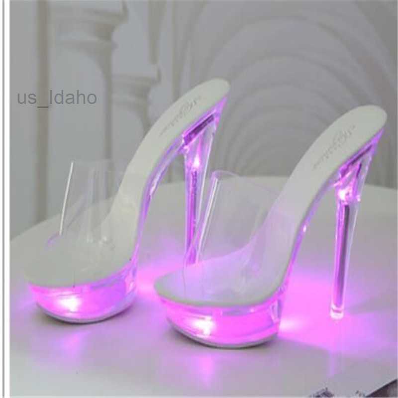 Sandals Size 43 ladies high heels slippers luminous high heels light up fashion catwalk shoes L221107, White light
Sandals Size 43 ladies high heels slippers luminous high heels light up fashion catwalk shoes L221107, White light