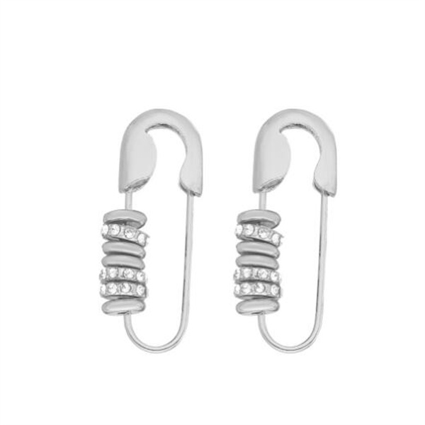 Charm Unique Punk Personality Safety Pin Stud Earrings for Women Gold Filled Charm Paper Clip Puncture Ear Jewelry GC1784