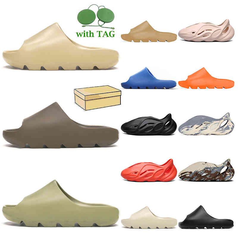 Foam Runner With Box Designer Slides Womens Mens Slippers Sandals Bone Pure Resin Earth Brown Enflame Orange Cream Clay Moon Kids Fli jmn, A20 moon gray 36-44
Foam Runner With Box Designer Slides Womens Mens Slippers Sandals Bone Pure Resin Earth Brown Enflame Orange Cream Clay Moon Kids Fli jmn, A20 moon gray 36-44