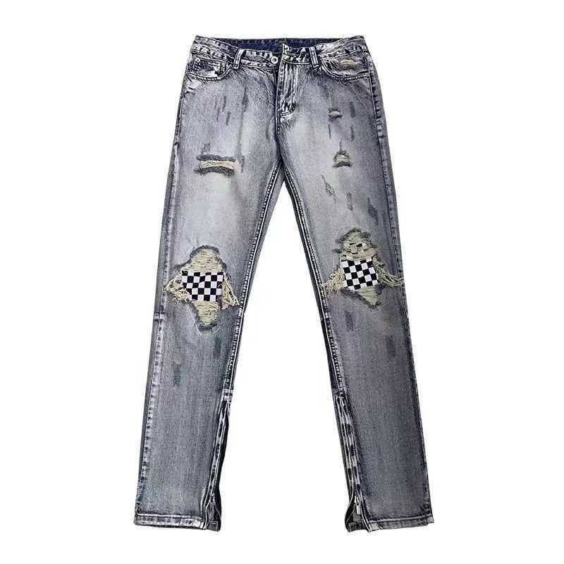 Fog Jeans Fashion Pants Men's Hiphop Washed Worn Zippered Men Patch Ruffian Handsome High Street Ins Justi Biber Ripped Hip Hop Slim Fit, Light blue
Fog Jeans Fashion Pants Men's Hiphop Washed Worn Zippered Men Patch Ruffian Handsome High Street Ins Justi Biber Ripped Hip Hop Slim Fit, Light blue