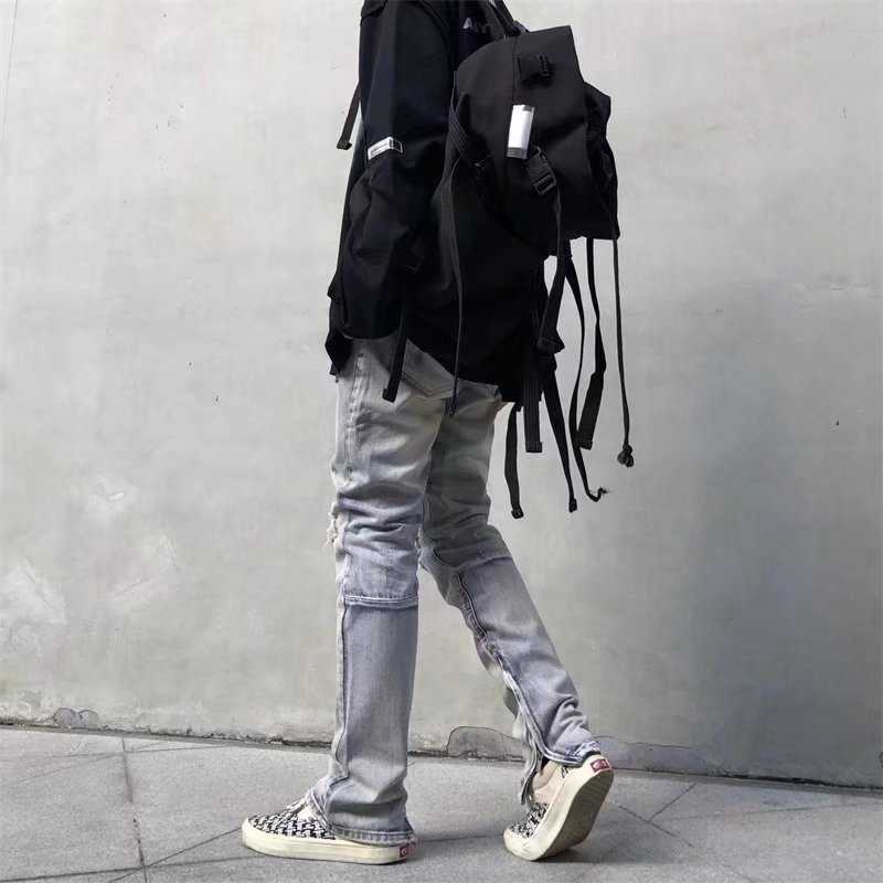 Pants Men' Fashion Fog Jeans Denim Street Men Ripped High Personalized Zipper Justi Biberfashion Hip Hop Slim Fit Designer Luxury, Light gray
Pants Men' Fashion Fog Jeans Denim Street Men Ripped High Personalized Zipper Justi Biberfashion Hip Hop Slim Fit Designer Luxury, Light gray