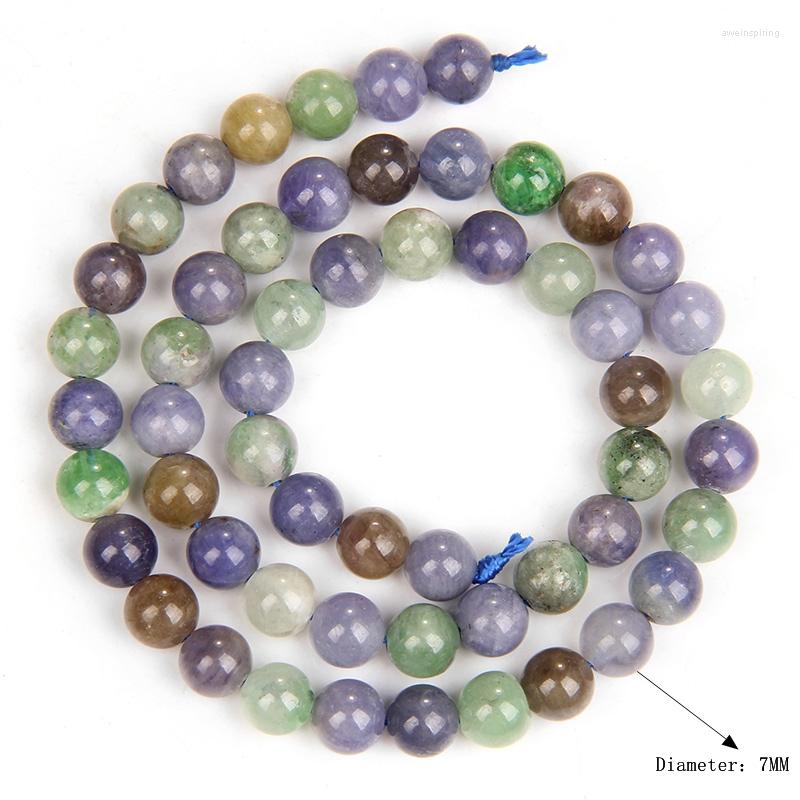 Beads 7MM Round Natural Emerald Genuine Tanzanite Gemstones Loose For DIY Necklace Bracelets Supplies Jewelry Making 15"
Beads 7MM Round Natural Emerald Genuine Tanzanite Gemstones Loose For DIY Necklace Bracelets Supplies Jewelry Making 15"