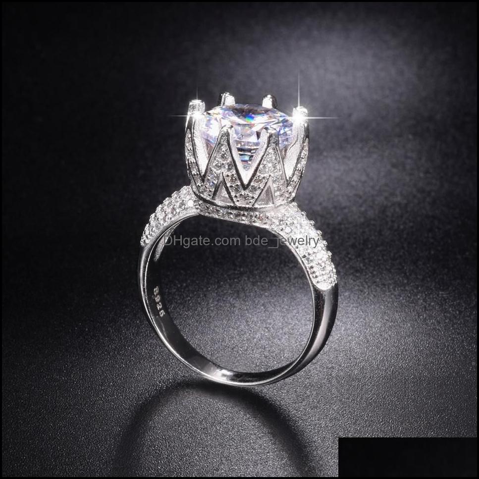 Wedding Rings Promotion Solid 100 925 Sterling Sier Wedding Rings Crown Jewelry For Women 8Ct Simated Diamond Engagement Ring Sz 510 Dhtja
Wedding Rings Promotion Solid 100 925 Sterling Sier Wedding Rings Crown Jewelry For Women 8Ct Simated Diamond Engagement Ring Sz 510 Dhtja