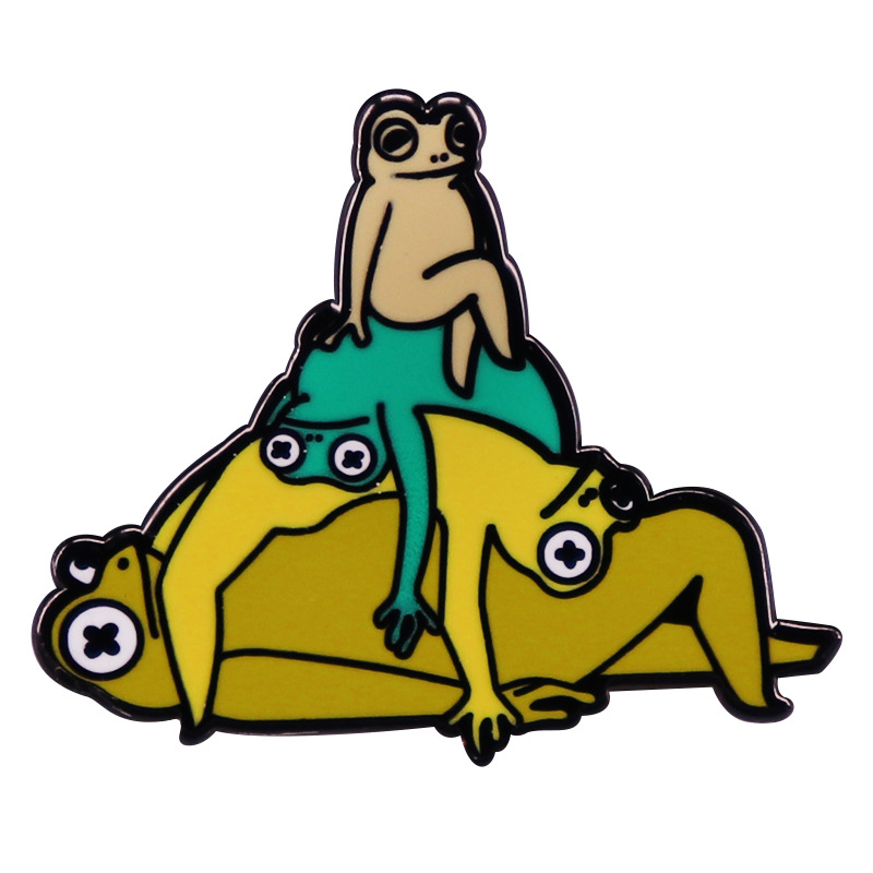 Funny Frog Overlay Brooch Metal Badge Accessory Gift Cute Anime Movies Games Hard Enamel Pins Collect Metal Cartoon Brooch, As picture
Funny Frog Overlay Brooch Metal Badge Accessory Gift Cute Anime Movies Games Hard Enamel Pins Collect Metal Cartoon Brooch, As picture