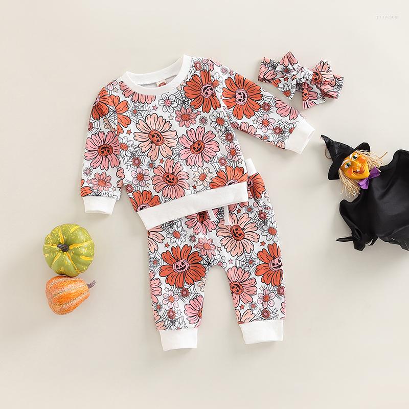 Clothing Sets Born Baby Girls Halloween Clothes Pumpkin Flower Print Crew Neck Sweatshirts Long Pants Headband Cotton Casual Outfits, As the photo show
Clothing Sets Born Baby Girls Halloween Clothes Pumpkin Flower Print Crew Neck Sweatshirts Long Pants Headband Cotton Casual Outfits, As the photo show