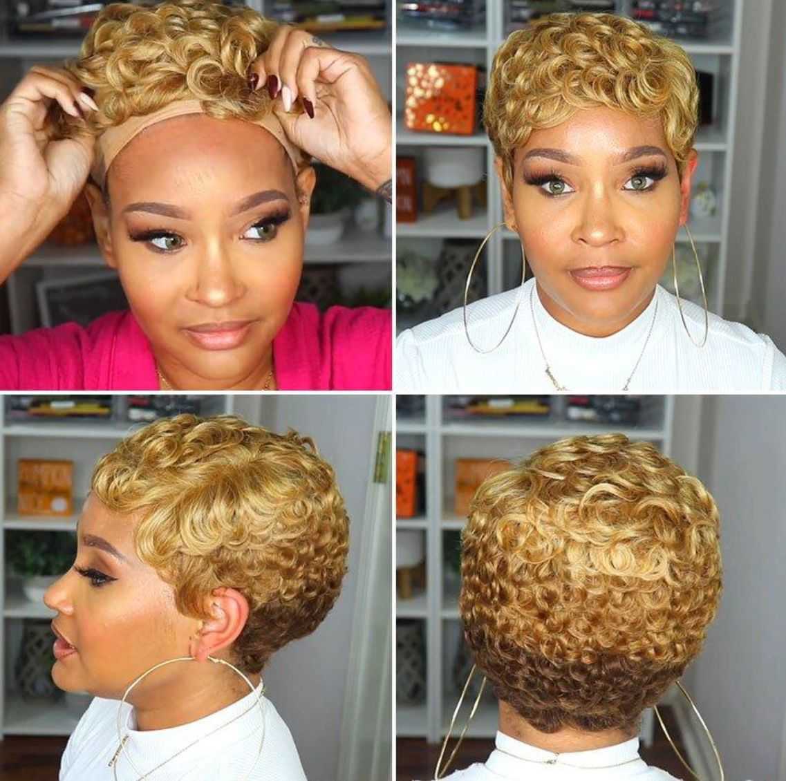 Hair Lace Wigs Women's Short Hair Manual Winding Chemical Fiber Wig Headcover, Picture color
Hair Lace Wigs Women's Short Hair Manual Winding Chemical Fiber Wig Headcover, Picture color
