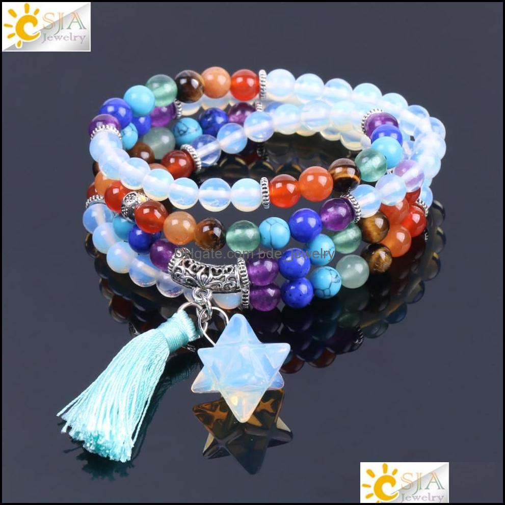 Beaded Reiki Mtilayer 7 Chakra 108 Mala Bead Bracelet For Men Women Opal Star Pendant Rainbow Meditation Healing Tassel Bangle Drop Dhc7W
Beaded Reiki Mtilayer 7 Chakra 108 Mala Bead Bracelet For Men Women Opal Star Pendant Rainbow Meditation Healing Tassel Bangle Drop Dhc7W