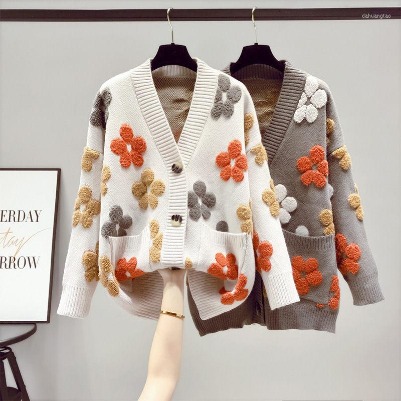 Women's Knits Sweet Sweater Coat Women's Clothing 2022 Autumn Winter Lazy Style Knitted Cardigan Trend V-Neck Long Sleeve Flower Jacket, Beige
Women's Knits Sweet Sweater Coat Women's Clothing 2022 Autumn Winter Lazy Style Knitted Cardigan Trend V-Neck Long Sleeve Flower Jacket, Beige