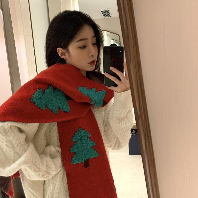Scarves Autumn And Winter Scarf Female British Red Christmas Tree Print Cashmere Shawl Dual-use Thick Couple D365
Scarves Autumn And Winter Scarf Female British Red Christmas Tree Print Cashmere Shawl Dual-use Thick Couple D365