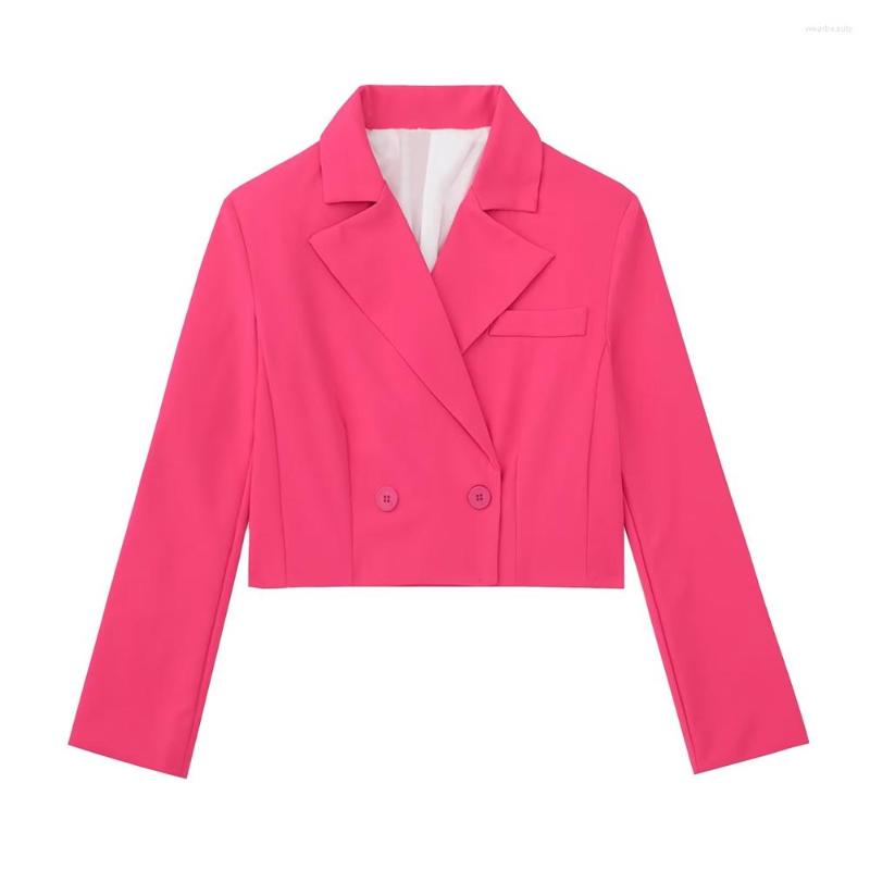 Women's Suits Women Fashion Double Breasted Cropped Blazer Coat Vintage Notched Collar Long Sleeve Female Outerwear Chic Vestes Femme, Pants
Women's Suits Women Fashion Double Breasted Cropped Blazer Coat Vintage Notched Collar Long Sleeve Female Outerwear Chic Vestes Femme, Pants
