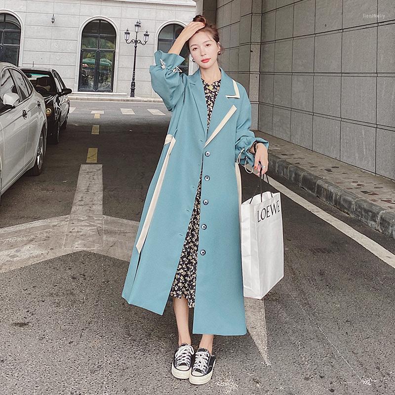 Women' Trench Coats Women' Coat Lake Green High-end Windbreaker Female Long 2022 Spring Autumn Jacket Casual Loose French Fashion
Women' Trench Coats Women' Coat Lake Green High-end Windbreaker Female Long 2022 Spring Autumn Jacket Casual Loose French Fashion