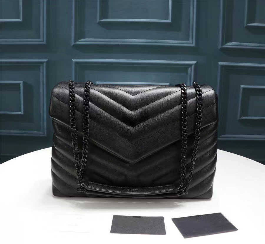 Real Authentic Quality Designer LOULOU Bag Large Shoulder chains crossbody clutch bags purses Genuine Calfskin Leather bagss, Black gold chain
Real Authentic Quality Designer LOULOU Bag Large Shoulder chains crossbody clutch bags purses Genuine Calfskin Leather bagss, Black gold chain