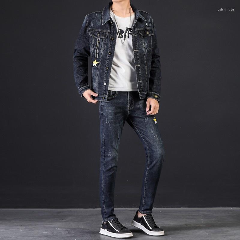 Men's Tracksuits Mens Sets Korean Style Fashion 2023 Spring Autumn Casual Stretch Denim Jackets High Street Male Solid Pants Two-Piece Suit, Black
Men's Tracksuits Mens Sets Korean Style Fashion 2023 Spring Autumn Casual Stretch Denim Jackets High Street Male Solid Pants Two-Piece Suit, Black