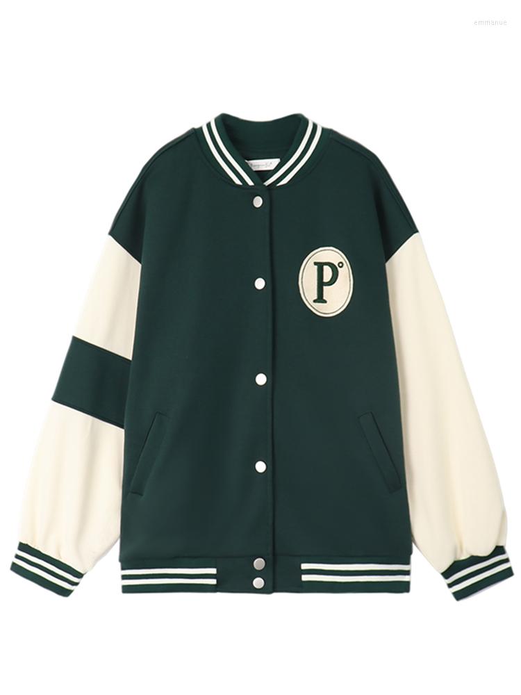 Women's Jackets Autumn Winter Fashion Bomber For Women Streetwear Oversized Letter Embroidery Baseball Coats, Green
Women's Jackets Autumn Winter Fashion Bomber For Women Streetwear Oversized Letter Embroidery Baseball Coats, Green