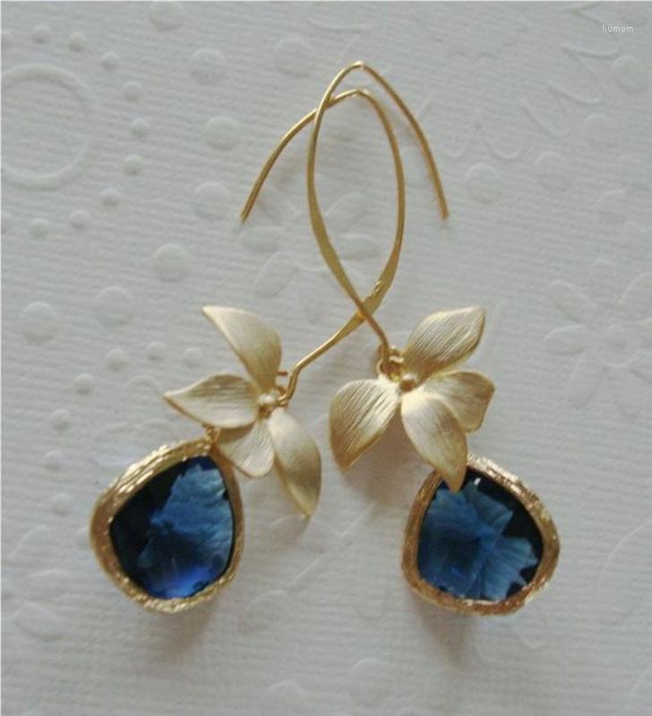 Dangle Earrings Fashion Yellow Gold Color Flower Blue Crystal Drop For Women Engagement Wedding Anniversary Gift
Dangle Earrings Fashion Yellow Gold Color Flower Blue Crystal Drop For Women Engagement Wedding Anniversary Gift