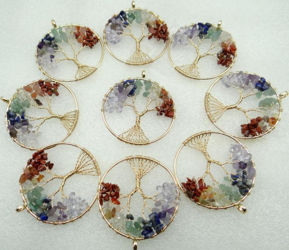 Pendant Necklaces 2022 Natural Stone Quartz Crystal Agate 7 Chakra Reiki Healing Tree Of Life For Diy Jewelry Making Necklace 6pcs 50MM
Pendant Necklaces 2022 Natural Stone Quartz Crystal Agate 7 Chakra Reiki Healing Tree Of Life For Diy Jewelry Making Necklace 6pcs 50MM