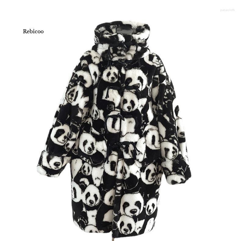 Women' Fur Oversize Mink Jacket Winter Parka Women Thick Horn Button Hooded Faux Coat Warm Overcoat Luxury Plush Teddy Jackets, Black and white
Women' Fur Oversize Mink Jacket Winter Parka Women Thick Horn Button Hooded Faux Coat Warm Overcoat Luxury Plush Teddy Jackets, Black and white