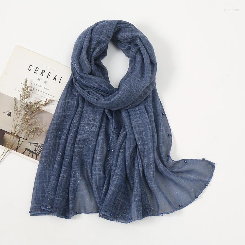 Scarves High Quality Soft Hijab15 Colors Long Scarf Women Fashion Solid Color Plaid Shiny Beaded Headscarf Holiday Shawls Party
Scarves High Quality Soft Hijab15 Colors Long Scarf Women Fashion Solid Color Plaid Shiny Beaded Headscarf Holiday Shawls Party