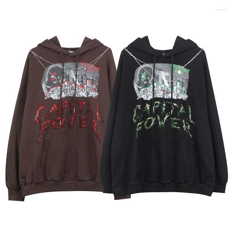 Men's Hoodies Vintage High Street Dark Personality Print Hooded 2022 Autumn And Winter Man Korean Loose Hip Hop CasualSweatshirts, Black
Men's Hoodies Vintage High Street Dark Personality Print Hooded 2022 Autumn And Winter Man Korean Loose Hip Hop CasualSweatshirts, Black