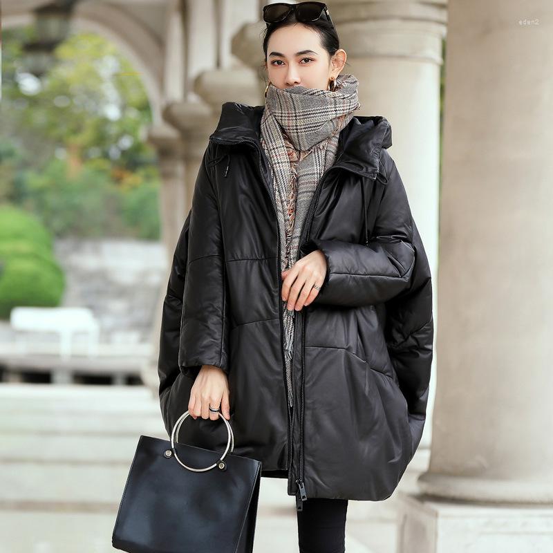 Women's Leather Jacket Sheepskin Genuine Korean Oversize Duck Down Winter Coat Women Chaqueta Mujer 2774 YY998, Black
Women's Leather Jacket Sheepskin Genuine Korean Oversize Duck Down Winter Coat Women Chaqueta Mujer 2774 YY998, Black