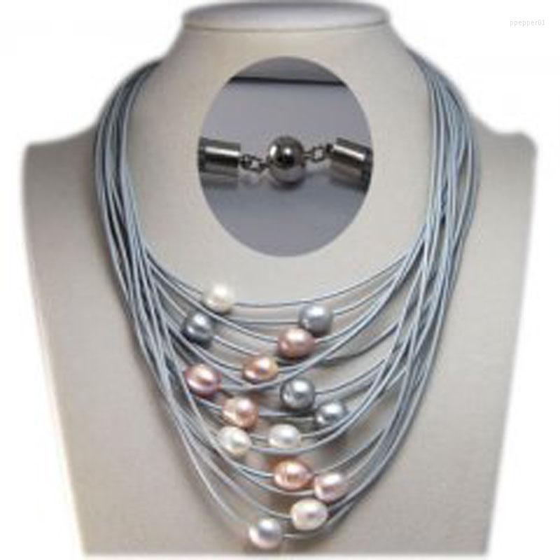 Pendant Necklaces 17-24 Inches 15 Rows Customized Gray Women Natural Multicolor Oval Pearl Leather Necklace
Pendant Necklaces 17-24 Inches 15 Rows Customized Gray Women Natural Multicolor Oval Pearl Leather Necklace