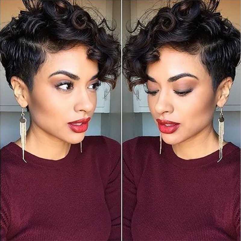 Hair Lace Wigs Female Small Curly Chemical Fiber Headgear Short Hair Wig Dealer, Black
Hair Lace Wigs Female Small Curly Chemical Fiber Headgear Short Hair Wig Dealer, Black