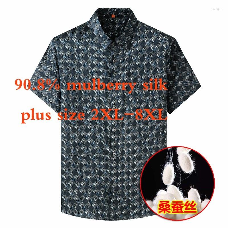 Men's Casual Shirts Arrival High Quality Summer Men Fashion Square Collar Printed Mulberry Silk Short Sleeved Shirt Plus Size 2XL-7XL 8XL, 2019
Men's Casual Shirts Arrival High Quality Summer Men Fashion Square Collar Printed Mulberry Silk Short Sleeved Shirt Plus Size 2XL-7XL 8XL, 2019