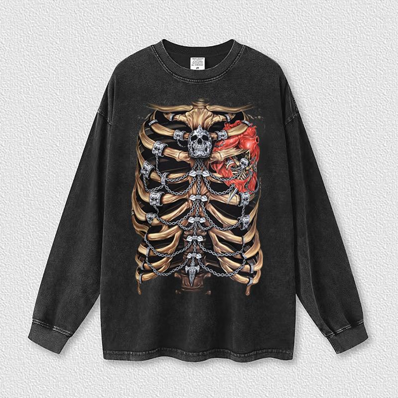 Men's Hoodies Vintage Skull Rock Print Washed Gothic Women Men Hip Hop Streetwear Unisex Long Sleeve Cotton Tops Tees Wash Old Shirts, Bk-gothic43
Men's Hoodies Vintage Skull Rock Print Washed Gothic Women Men Hip Hop Streetwear Unisex Long Sleeve Cotton Tops Tees Wash Old Shirts, Bk-gothic43