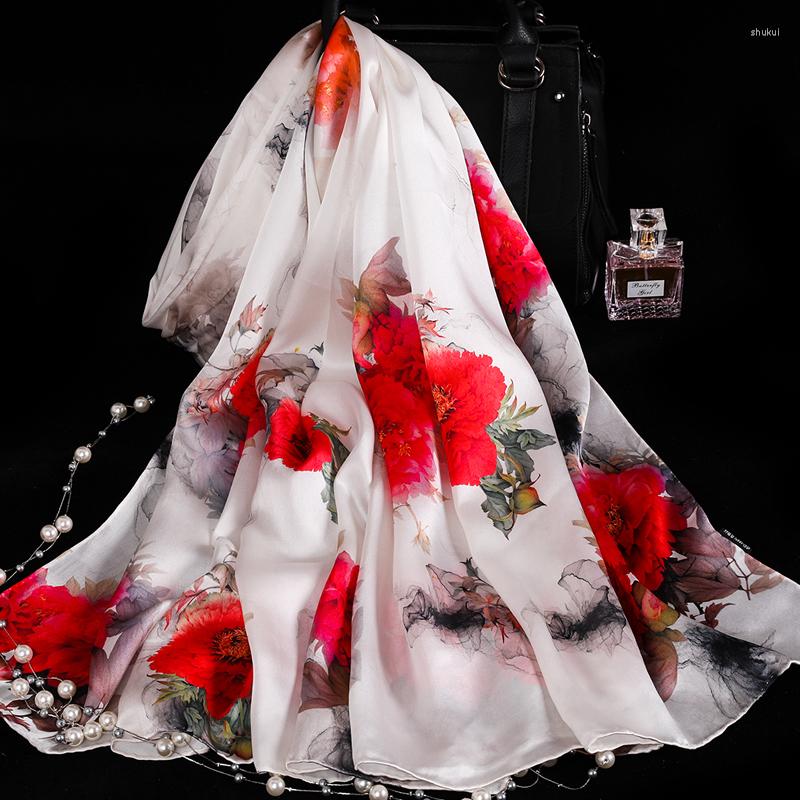 Scarves 16MM Thick Silk Scarf For Women Printed Floral Spring Summer Large Size Big Soft Fashion Lady Natural Long 195-88cm
Scarves 16MM Thick Silk Scarf For Women Printed Floral Spring Summer Large Size Big Soft Fashion Lady Natural Long 195-88cm