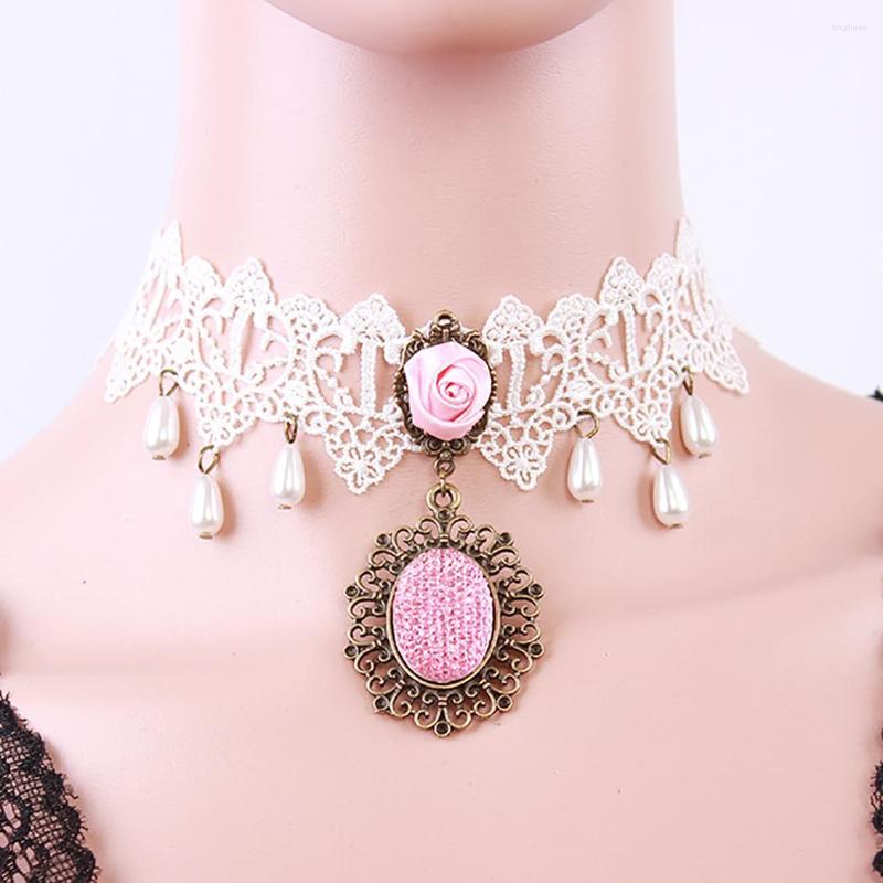 Choker Women Girls Retro Flower Fake Pearl Tattoo Necklace Pendant Gothic Style For Bridal Party Jewellery
Choker Women Girls Retro Flower Fake Pearl Tattoo Necklace Pendant Gothic Style For Bridal Party Jewellery