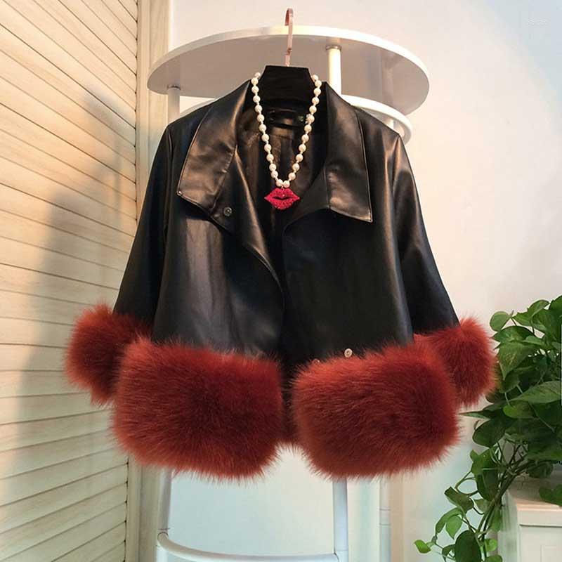 Women' Leather Faux Jacket Fur Coat Women Casual PU Loose Jackets Streetwear Oversized Luxury Korean Outwear
Women' Leather Faux Jacket Fur Coat Women Casual PU Loose Jackets Streetwear Oversized Luxury Korean Outwear