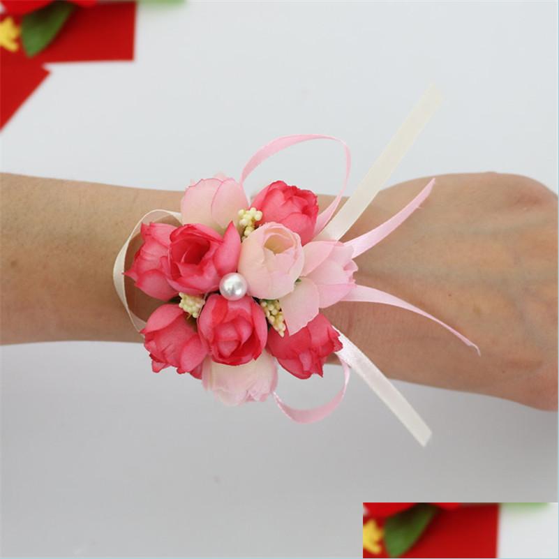Wedding Flowers Bride Wrist Flower Cor Bridesmaid Sister Hand Flowers Wedding Ball Artificial Silk Bracelet New Arrival Drop Deliver Dhwvo
Wedding Flowers Bride Wrist Flower Cor Bridesmaid Sister Hand Flowers Wedding Ball Artificial Silk Bracelet New Arrival Drop Deliver Dhwvo